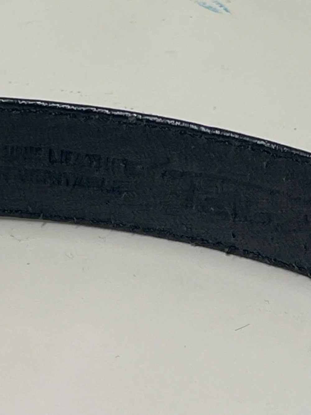 Talbots Black Leather Belt with Decorative Gold Buckle